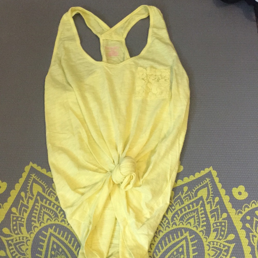 Yellow Razorback tank top